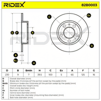 brake disc volkswagen audi a2 rear